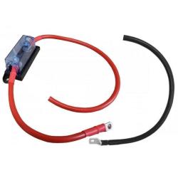 Set de câble 16 mm2 - 1 m - porte fusible MEGA - pour bornier